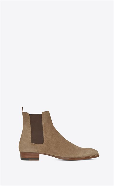 ysl glitter boots men's|WYATT chelsea boots in suede .